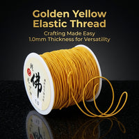 Elastic Cord for Beading Jewelry, Stretch Thread for Bracelet Making, Strong Latex Core Polyester Covered String for Prayer
