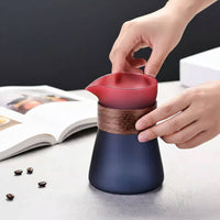 Smart Coffee Dripper Set Beginner-Approachable Immersion Coffee Brewer Cone-Shaped Design Dripper and Server Heat Insulating
