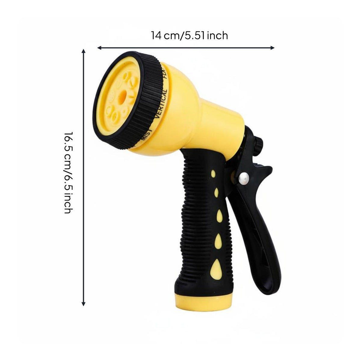 Leak-Proof High Pressure Spray Leakproof Car Wash Water Adjustable Flow Control for Gardeners, Pet Owners, Window Cleaning