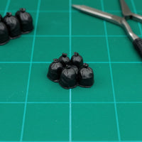 5 Pieces Realistic Model Garbage Bags Detailed Miniature Trash Bag Model for City Scenes