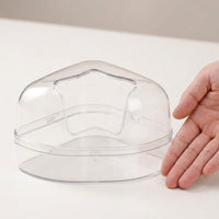 Transparent Hamster Sand Bath with Removable Lid, Dual Function Hamster Sand Bath and Hamster Bath Toilet for Golden Hamsters
