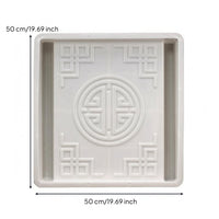 Embossed Garden Edging Mold Decorative Paving Block Mold Recessed Surface Landscape Tool Geometric