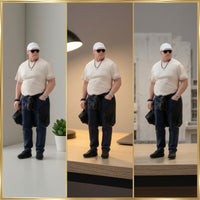 Miniature Male Figure Painted Male Figurine Casual for Diorama, Desktop Display