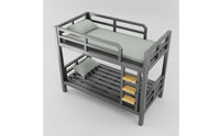 Space-Saving Metal Bunk Bed Modern Bunk Bed Frame Industrial Furniture Noisenoiseless for Students
