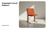 Ergonomic spinerest cylindrical Frame Chair Sleek silhouette Seating Furniture Century Modern Designera Modern Design Padded Seat and spine for Cafe Owners, Interior Designers, Homeowners, Dining Room, Restaurant, Coffee Shop, Home Office