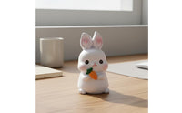 Playful Poses Rabbit Figurine Fine Detailing Cute Rabbit Figurine Lightweight Bunny Statue for Children, Car Dashboard, Cake Topper, Office Desk