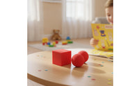 3 Pieces High-Elastic Sponge Ball with Cube Soft Sponge Ball Prop Lightweight Toy Easy to Conceal for Beginners, Children, Close-up Illusion, Party, Classroom
