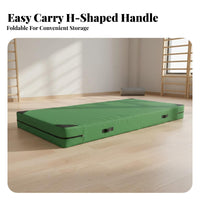 Foldable Gymnastics Mat Thickened Padding High Density Foam Mat Easy to Clean Thick Crash Pad for Gymnasts, Kids, Rock Climbing, Stretching, Outdoor