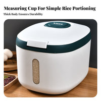 Moisture-Proof Rice Storage Bin Multi-Use Rice Storage Container Space-Saving Design for Countertop