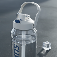 Large Capacity Sports Water Bottle for Men, 2000ml Portable Outdoor Fitness Bottle, High Temperature Resistant
