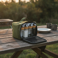 Portable Outdoor Spice and Condiment Storage Bag Set for Camping & Picnic