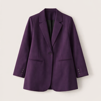 Women's Suits & Blazers for Plus Sizes up to 5XL, Long Sleeve Polyester Blend for Office Wear, Business Casual Lapel Jacket