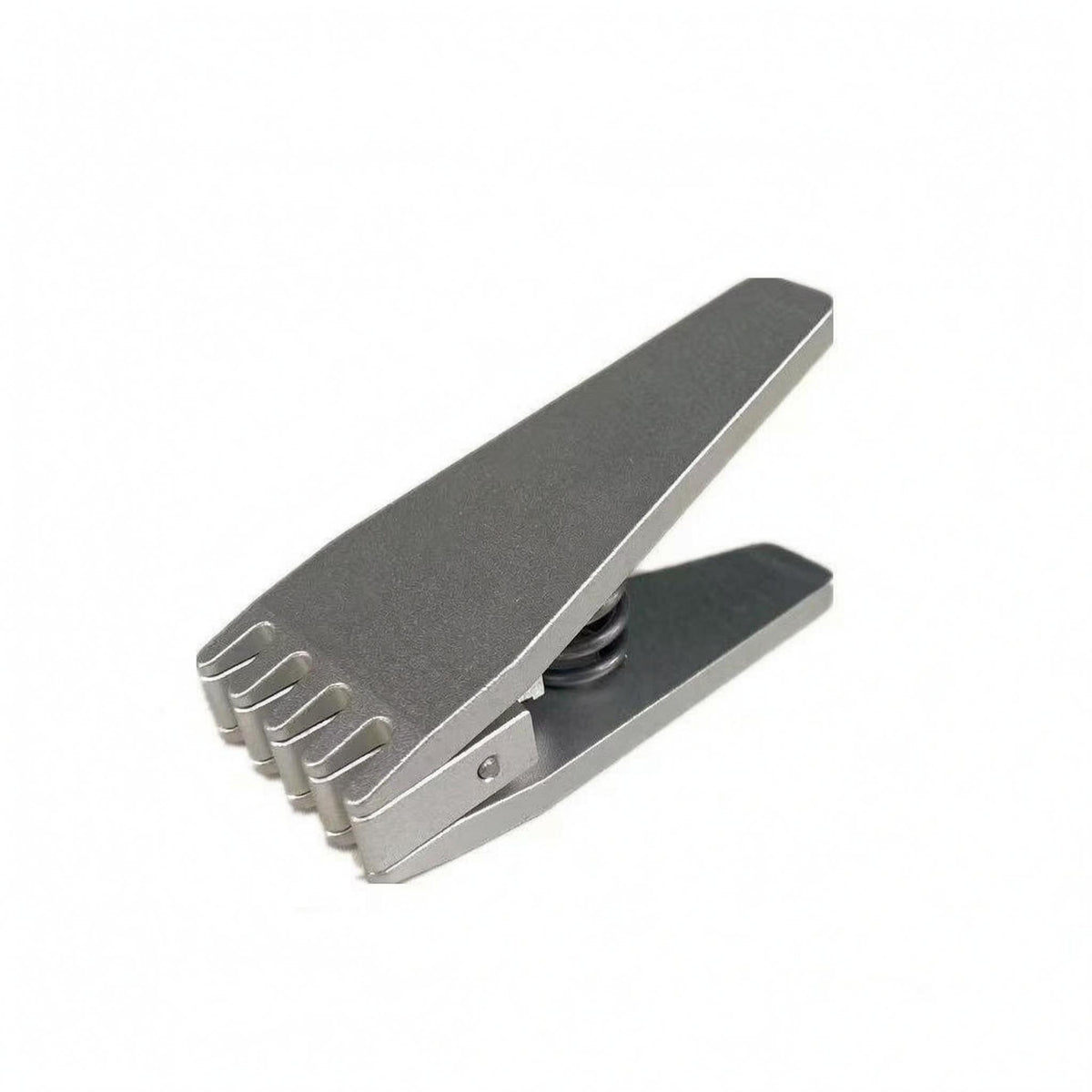 Stringing Machine Clamp Five-Tooth Grip Tennis Stringing Clamp Sports Tool Tapered Jaw Matte Metal Finish