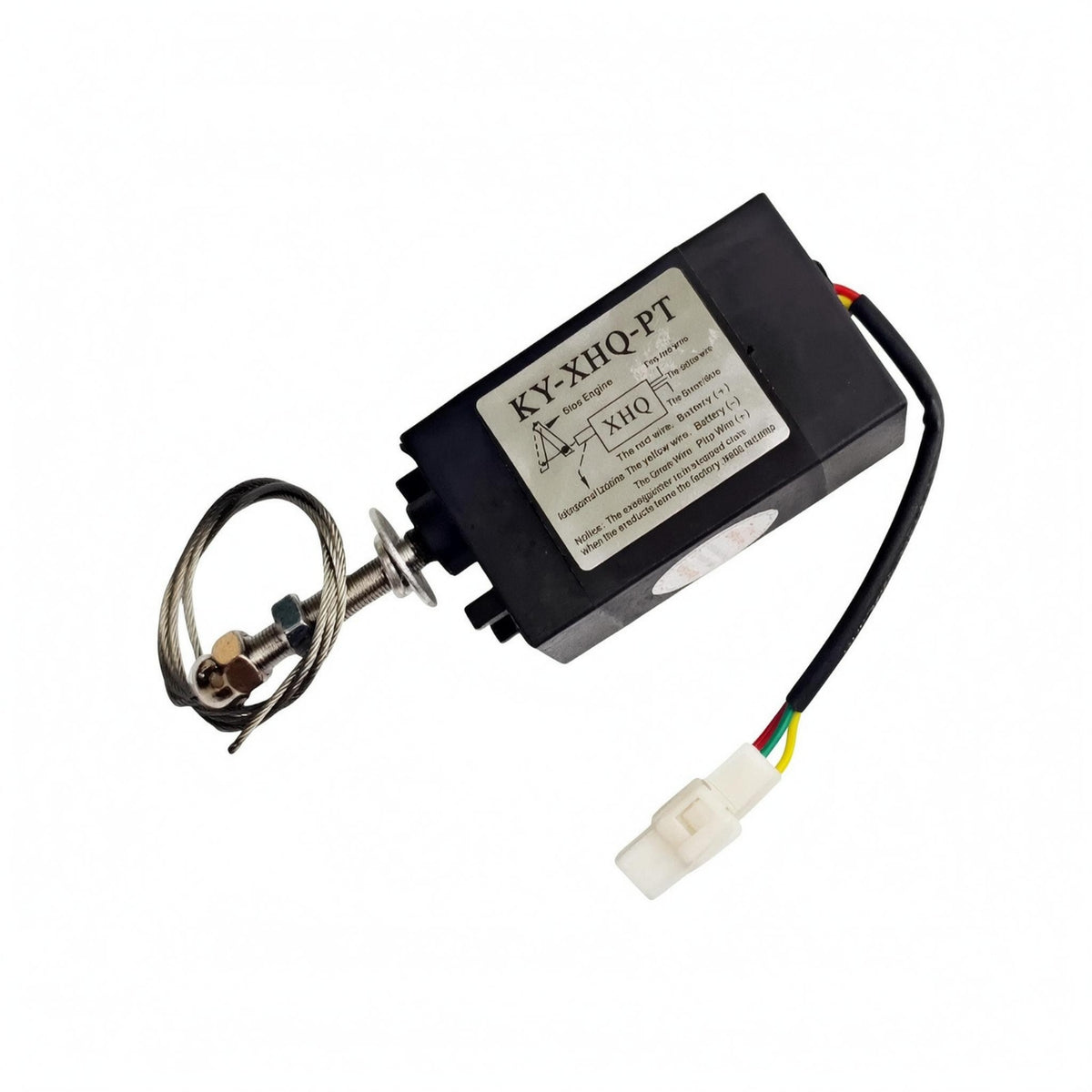 300 N Pulling Force Internal Combustion Engine Stop Solenoid Automatic Return Generator Shutdown Solenoid Wired Lead