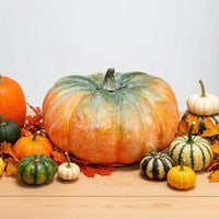 Decorative Foam Pumpkin Seasonal Artificial Pumpkin Lightweight Foam Pumpkins Realistic-Looking for Halloween, Home Display, Cabinet Decoration