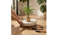 Plant Tray with Wheels Easy to Move Rolling Tray with Wheels Sturdy Furniture Mover for Indoor Garden, Patio