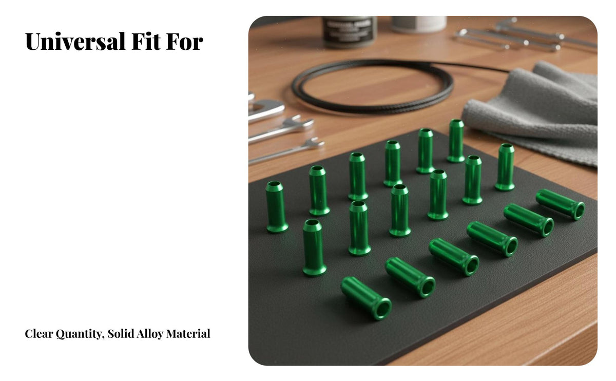 Cycle Wire End Cap Alloy Material Aluminum Bike Wire Cap Bike Wire Clamp Tip Prevents Fraying Colorful Choices for Workshop