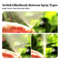 Omnidirectional 6mm Quick Connect Mister Fine Mist Adjustable Misting Nozzle Easy Installation for Greenhouse, Lawn, Patio