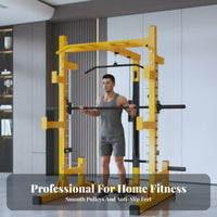 Linear Machine Strength Rack Heavy Duty Multi-Functional Squat Rack Thickened Steel Frame Comprehensive Home Gym Station for Fitness Enthusiasts