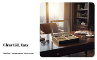 Soft Safeguarding Lining PU Leather Glasses Storage Box Dust-Proof PU Leather Eyewear Box Elegant Design for Closet