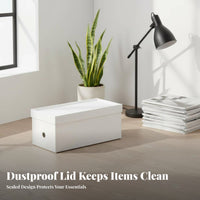Stackable Container with casters and Lid Lidded Household Storage InstallInstallationNo-Assembly for Dorm