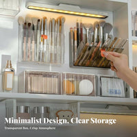 verticalMounted Brush holder Multi-Compartment Divided Brush Holder for Makeup Users