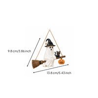 Glowing Hanging Ghost with Witch Hat Cute Ghost Light with Witch Hat Spooky Yard Decor Whimsical for Patio