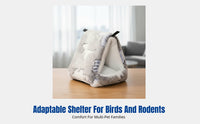 Parrot Shelter, Bird Shelter, Breathable Flannel Hanging Enclosure, Summer Sun Protection, Secure Metal Hook, Fully Enclosed