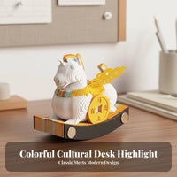 Decorative 3D Art Notepad Unique Gift 3D Memo Pad Safeguarding Acrylic Case for Students, Remove Ice Workers, Home Decor, Workspace