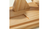 Hand-Finished Wooden Yarn Holder Polished Yarn Holder with Spindle Portable Craft Tool Compact for Crafters