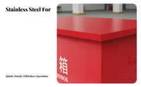 Firefighting Sand Container Heavy Duty Fire Sand Box Multipurpose Equipment for Gas Station Workers, Ship Crew, Ships, Factories, Warehouses
