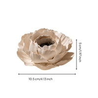 Flower-Shaped Scent Holder Layered Petal Ceramic Flower Burner Textured Ceramic Scent Holder