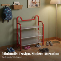 Multi-Tier Shoe Rack Space-Saving Narrow Shoe Shelf Easy Assembly for Apartment Dwellers, Homeowners, Entryway, Hallway, Dorm Room