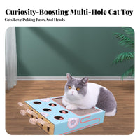 Whack-a-Rodent Cat Toy Promotes Healthy Claws Cardboard Cat Scratcher Box Scratching Board Satisfies Natural Instincts Solo-Play