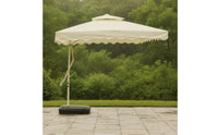 Cantilever Patio Umbrella Hand-Crank Layered-Top Patio Umbrella Vented for Backyard, Poolside