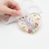 4 Pieces Epoxy Resin cast Set for DIY Art Coasters Making Shiny Coaster Cast with Hanging Hole Glossy Epoxy for Hobbyists