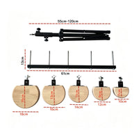 Five Tone Instrument Extendable Wooden Percussion Set Smooth Edges Standing Percussion Instrument