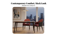 Modern Design Upholstered Shell Chair Minimalist design Seating Furniture Soft Upholstery arcd rearrest for Homeowners, Interior Designers, Business Owners
