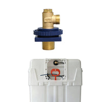 Angle Stop Adapter Valve Compact Angle Plumbing Control with Mounting Attachment Band Easy Installation for Plumbers, Homeowners