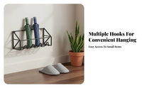 Wall Mounted Umbrella Rack Space-Saving Wall Mounted Umbrella Holder Multi-Functional Behind Door Storage Rack for Apartment Dwellers, Hallway, Office