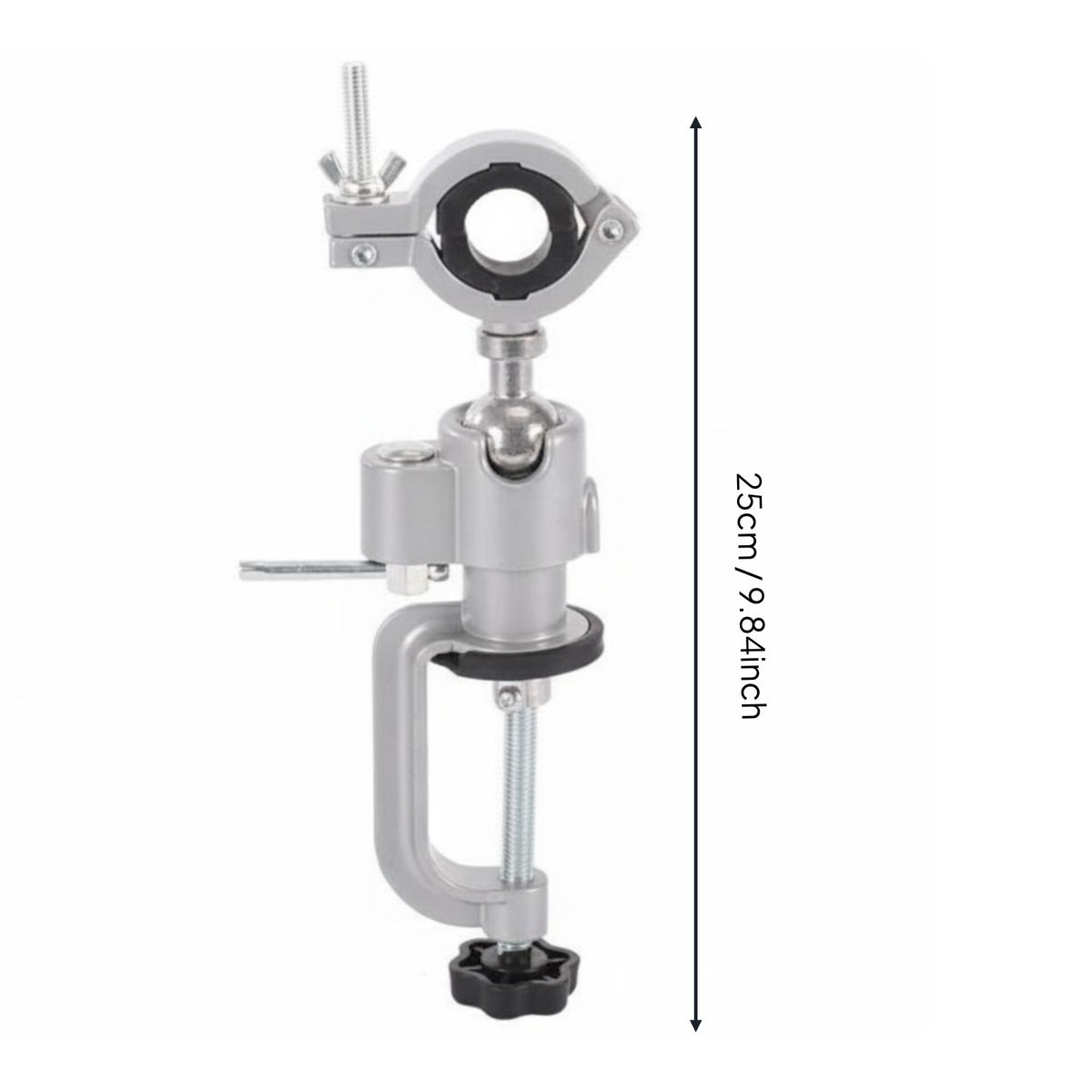 Electric Mounting Bracket Multi-Functional Rotating Drill Holder Clamp 360 Degree Table Vise for DIY Enthusiasts, Hobbyists, Craft Room
