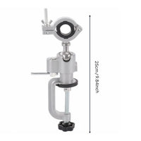 Electric Mounting Bracket Multi-Functional Rotating Drill Holder Clamp 360 Degree Table Vise for DIY Enthusiasts, Hobbyists, Craft Room