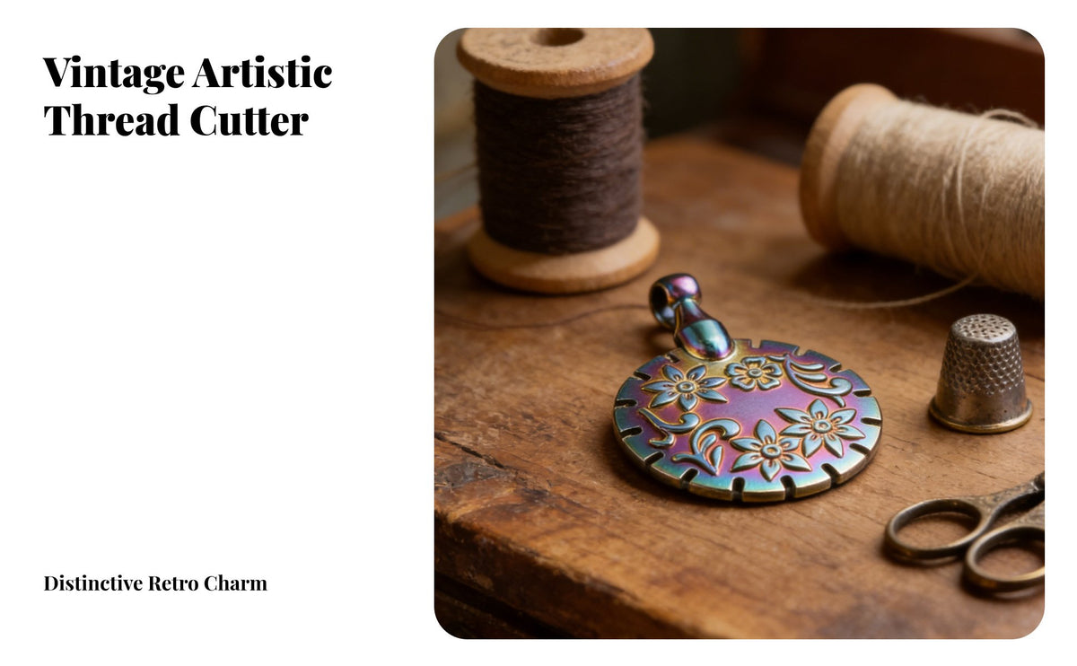 Pendant Thread Cutter Portable Thread Cutter Pendant Wearable Cutting Tool for Embroiderers, DIY Hobbyists, Embroidery, Crocheting, Travel