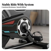 Silent Operation Indoor Cycling Bike Adjustable Resistance Indoor Cycling Bike Heavy Duty Fitness Equipment Comfortable Seat for Adults, Women, Home