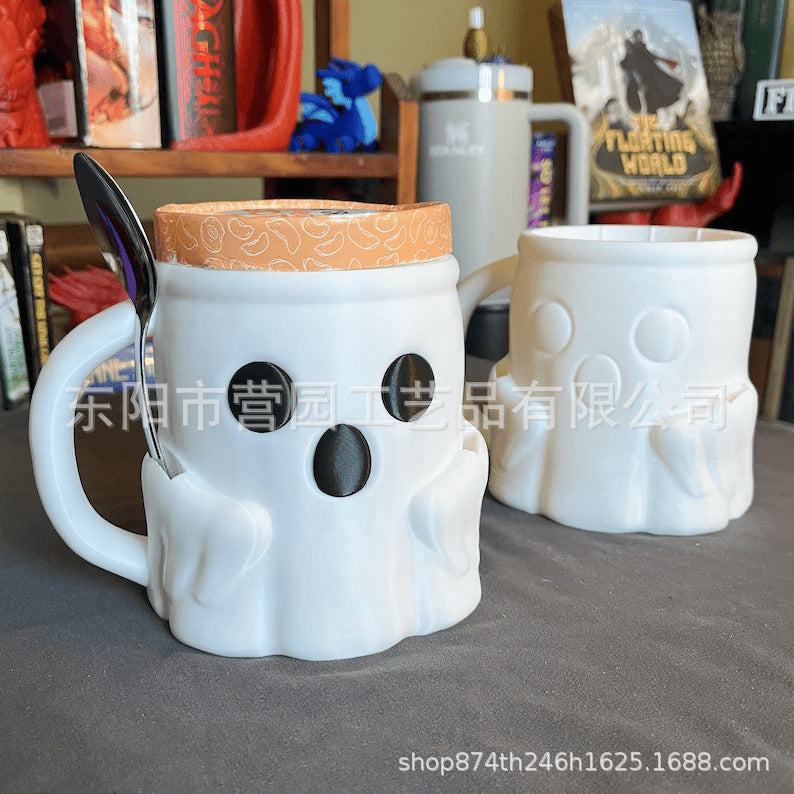 Ghost Ice Cream Mug Halloween 3D Printed Craft