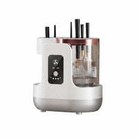 Multislot AllAll-in-1 Brush Cleaner Transparent Chamber Electric Makeup Brush Cleaner Compact Beauty Tool Countertop