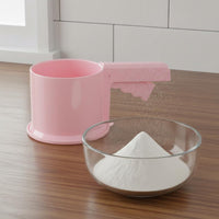 Semi-Automatic Flour Sifter Container Food Grade Material Handheld Container Sifter Powdered Sweetener Dispenser Long-Lasting