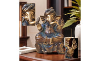 Deity Figurine Elegant Elephant Figurine Elephant Statue Sculpted Tabletop Ornament Exquisite for Home Decor, Desk