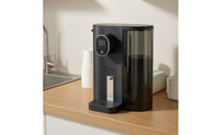 Rechargeable Mouthwash Dispenser LED Display Electric Mouthwash Dispenser Bathroom Accessory Translucent Reservoir Push Button