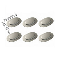 6 Pieces Trunk Floor Drain Plug Heavy-Duty Metal Oval Drain Plug Classic Hardware for Cars Hobbyists, Mechanics